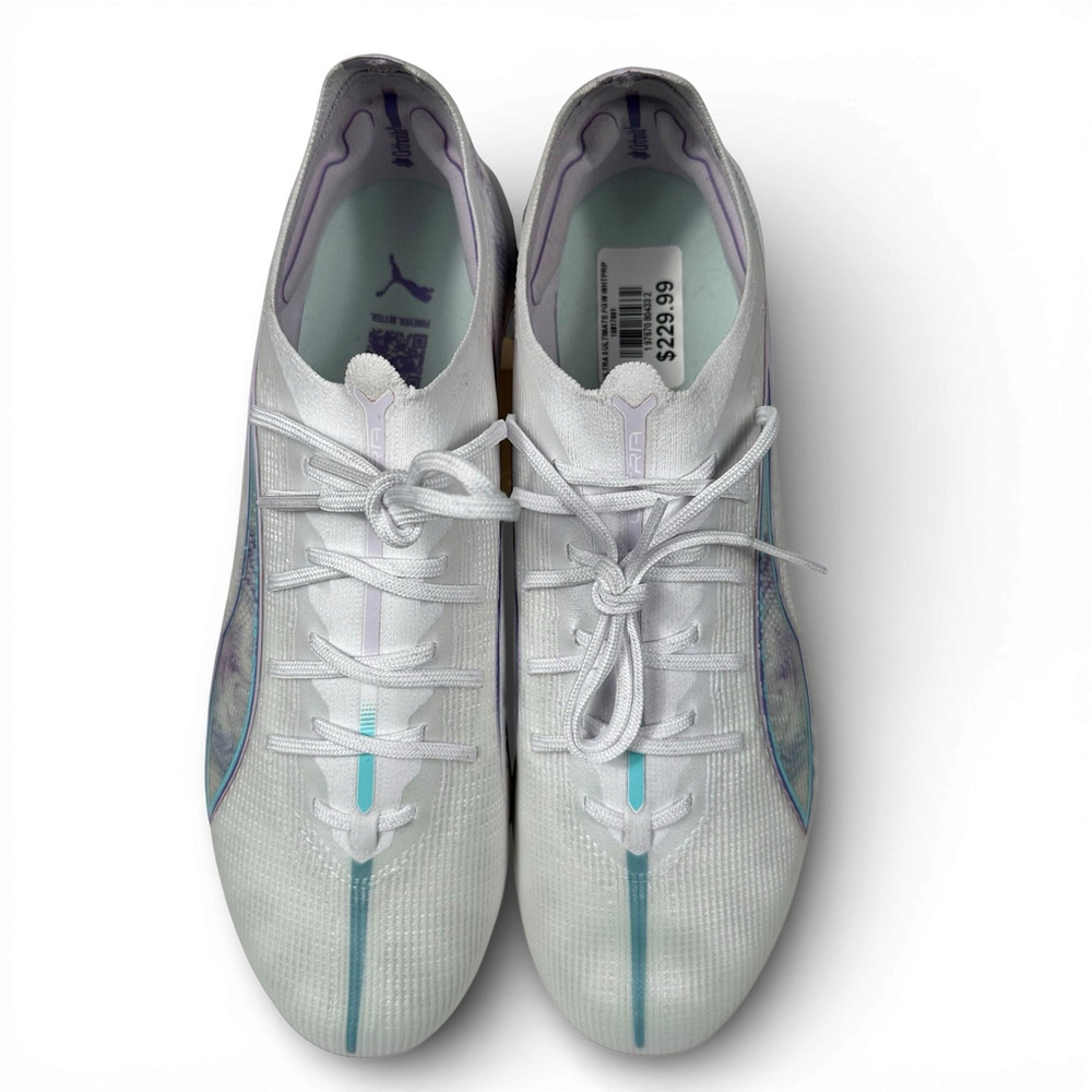 PUMA Ultra 5 Ultimate Brilliance Soccer Cleats White Sneakers Athletic Womens 10 - Picture 4 of 7